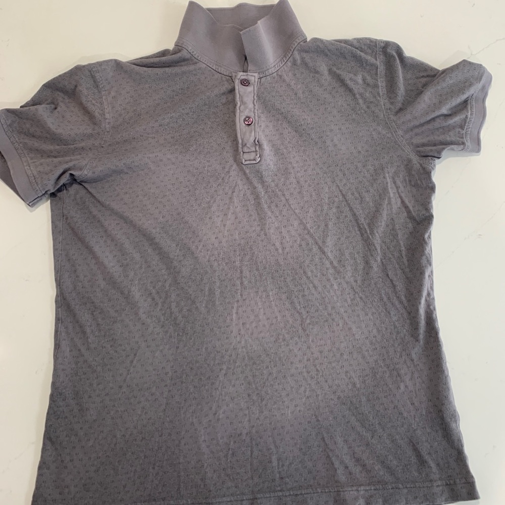 Grey Men’s Distressed Polo